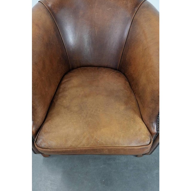Club Chair in Sheepskin Leather For Sale - Image 6 of 15