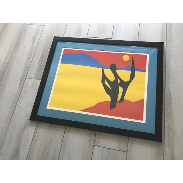 Mildred Dienstag Serigraph, "Homage to Icarus' - Signed, Dated '75, Numbered 29/45 For Sale - Image 4 of 12