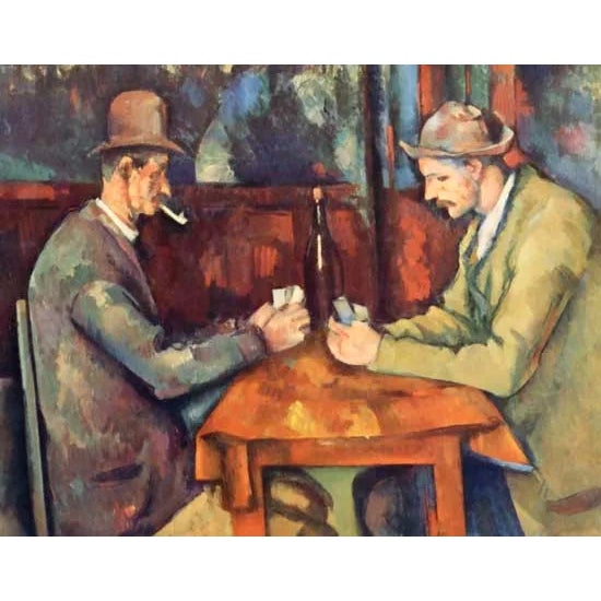Paul Cezanne Two Card Players Giclee LTD Edition For Sale