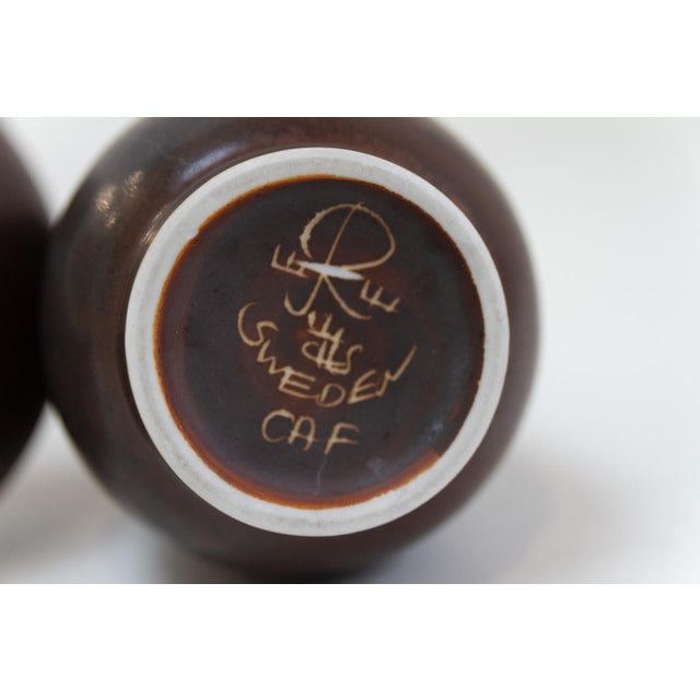 Stoneware Vases by Carl-Harry Stålhane for Rörstrand, Sweden, 1950s, Set of 2 For Sale - Image 11 of 16