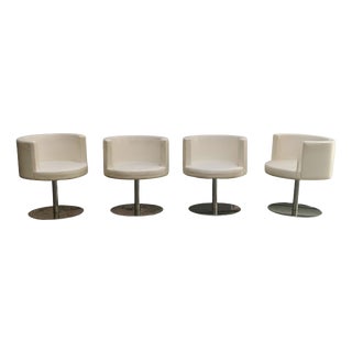 Cidonio Swivel Chairs by Antonia Astori for Cidue, Italy, 1970s, Set of 4 For Sale
