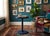 Navy Blue Threaded Drink Table Navy Blue For Sale - Image 8 of 10