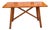 Vintage French Rustic Style X Base Solid Wood Console Table by Pier 1 For Sale