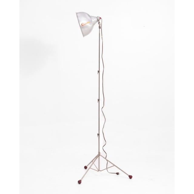 Industrial Mid 20th Century Acme Lite Chicago Photo Lighting Industrial Floor Lamp Victor Stand Mid Century - a Pair For Sale - Image 3 of 18