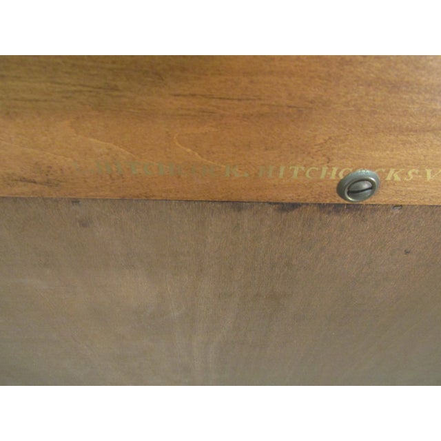 Hitchcock Solid Maple Paint Decorated Bookshelf For Sale - Image 6 of 6