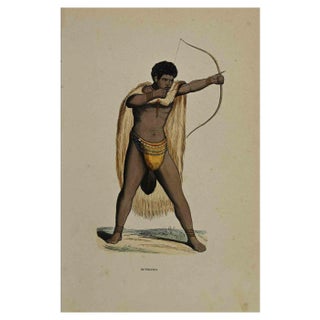 Auguste Wahlen, Hottentote, Lithograph, 1844 For Sale