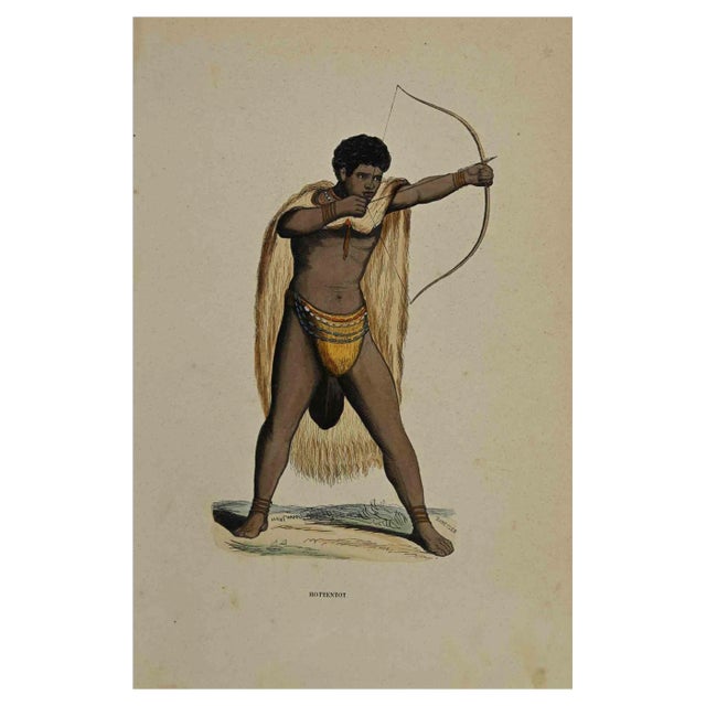 Auguste Wahlen, Hottentote, Lithograph, 1844 For Sale