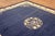 Chinese Fascinating Royal Blue Open Field With Floral Border in a Qing Style Antique Chinese Peking Rug For Sale - Image 3 of 6