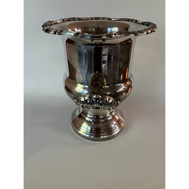 Vintage Leonard Silver Co. Silverplate Trophy Urn Style Champagne Ice