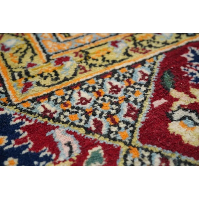 Textile Vintage Persian Qum Rug 4'6'' x 6'7'' For Sale - Image 7 of 12