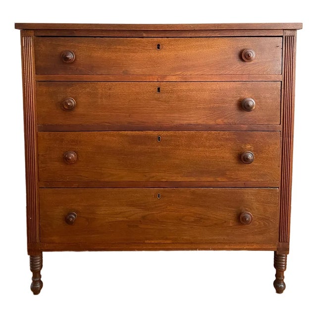 Antique Early 1800s Southern Neoclassical Walnut Chests of Drawers, Likely From Central Virginia For Sale
