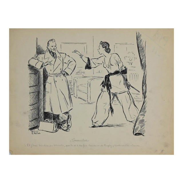 Unknown, Cumulus, Original ink Drawing, 1930s For Sale