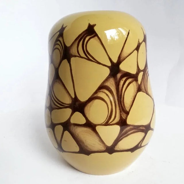 Brown Mid-Century Italian Ceramic Vase from Istituto d'Arte Faenza For Sale - Image 8 of 8