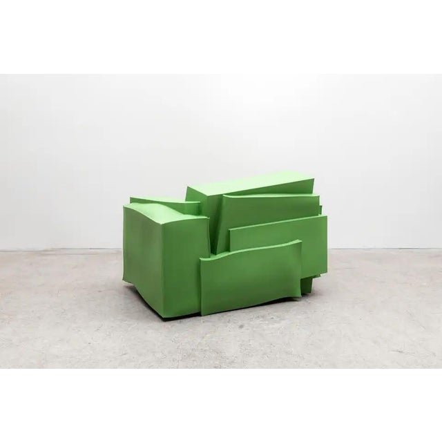 Modern Cappellini X Walt Disney Signature Tron Armchair by Dror Benshetrit, Green For Sale - Image 3 of 4