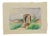 Luigi Galli, Landscape with an Arch, 20th Century, Pencil on Paper For Sale