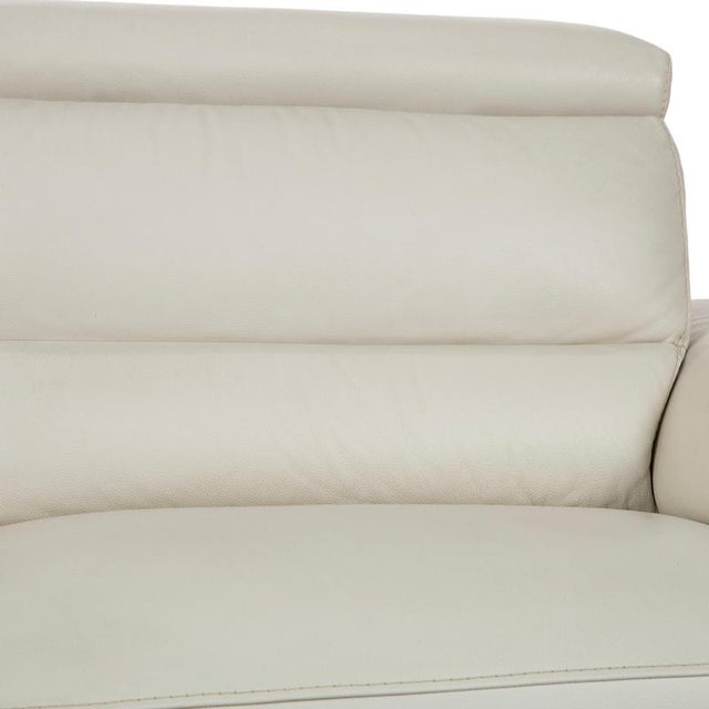 Cream Leather 3-Seater Sofa from Natuzzi For Sale - Image 10 of 18