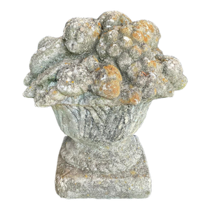 Vintage Aggregate Concrete Garden Topiary Statue