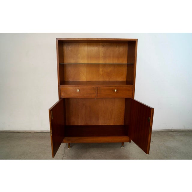 1960s 1960’s Mid-Century Modern Walnut Cabinet / Hutch For Sale - Image 5 of 12