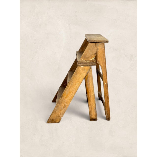 Antique English Metamorphic Chair The hinged back flips down and a perfectly functional set of steps appears where a chair...