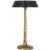 Modern Ian K. Fowler by Visual Comfort Signature Ilosi 12" Sculpted Rechargeable Table Lamp in Hand-Rubbed Antique Brass with Bronze Shade For Sale - Image 3 of 3