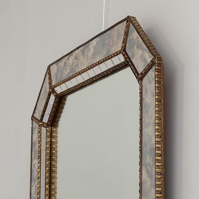Vintage Spanish Octagonal Mosaic Mirror For Sale - Image 6 of 9