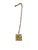 #88 Vintage Gold Tone Square Pendant and Chain With Flower For Sale - Image 4 of 7