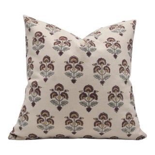 Fabdivine Handmade Block Printed Cushion Cover 14x14 Inch Duck Canvas-Traffic Light For Sale