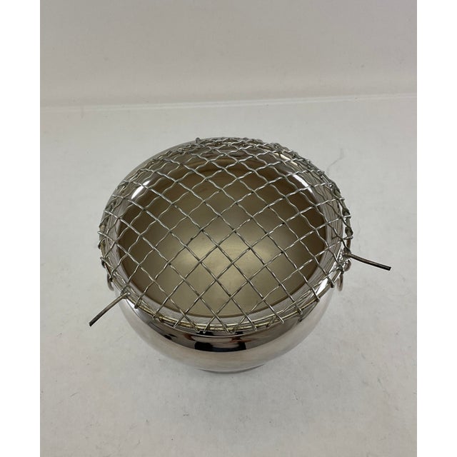 Mid-Century Modern Silver Rose Bowl With Net, Regent For Sale - Image 3 of 8
