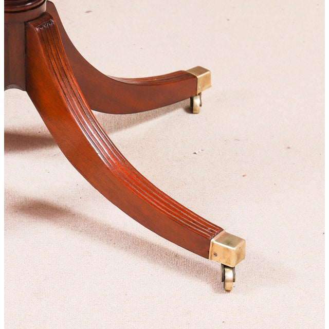 Antique Regency Triple Pillar Dining Table and Chairs, 1820s, Set of 11 For Sale - Image 12 of 18