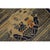 Navy Blue 1920s Navy Stripe Medallion Antique Chinese Peking Knotted Wool Rug 2'7''x4' 8'' For Sale - Image 8 of 10