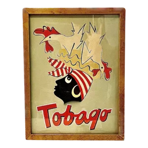 Vintage Tobago Framed Travel Print