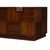 Brown Contemporary Parquet Sideboard, 86" - Warm Brown Walnut with Square Brass-Tone Pulls For Sale - Image 8 of 12