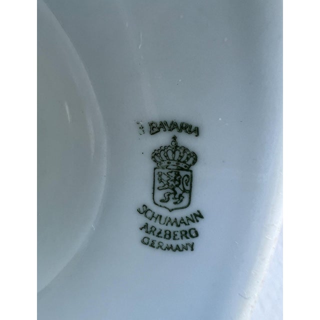 Light Green Vintage Bavaria Cake Stand/Pedestal Serving Plate For Sale - Image 8 of 8