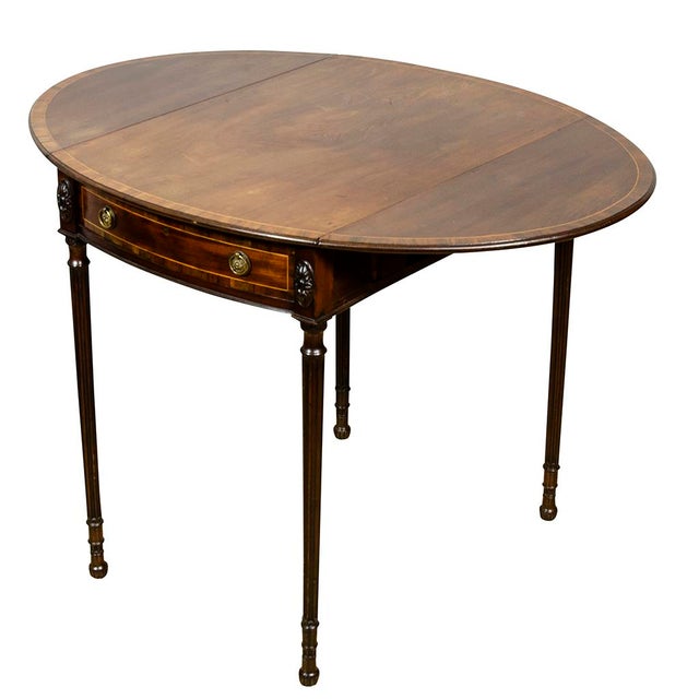Traditional George III Mahogany Pembroke Table For Sale - Image 3 of 12