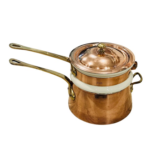 Early 20th Century Waldow Copper Double Boiler Chairish