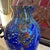 1980s Dino Martens Style Modernist Blue Murano Glass With Murrine Inserts Vase For Sale - Image 10 of 10