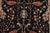 Heriz Rug 5’11” X 8’8” Black Wool Vintage Traditional Hand-Knotted Carpet For Sale In Philadelphia - Image 6 of 15