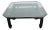 Hollywood Regency Black Painted Glass Top Coffee Table 1577 For Sale