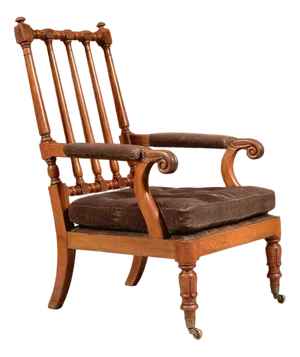 William IV Mahogany Open Armchair in the style of Gillows, 1830