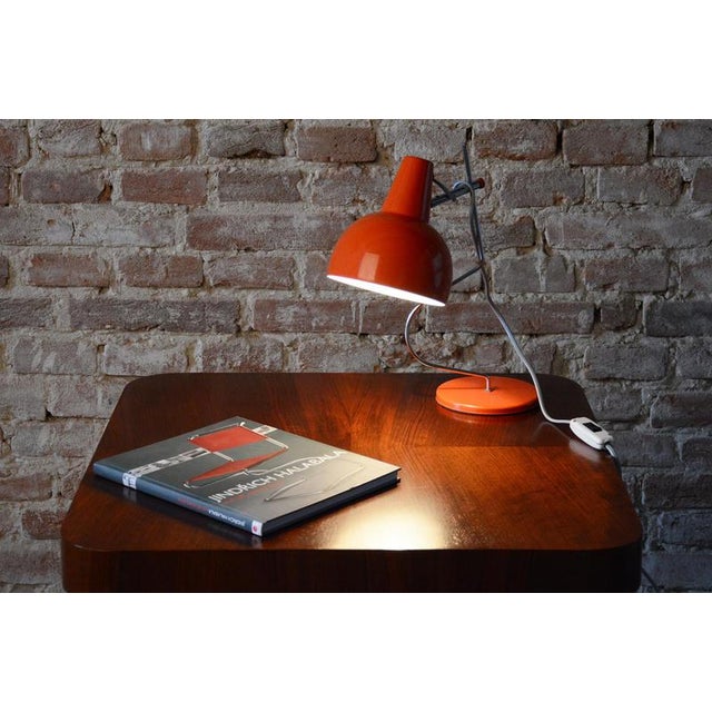 Mid-Century Table Lamp in Chrome attributed to J. Hůrka for Napako, Czech, 1960s For Sale - Image 9 of 10