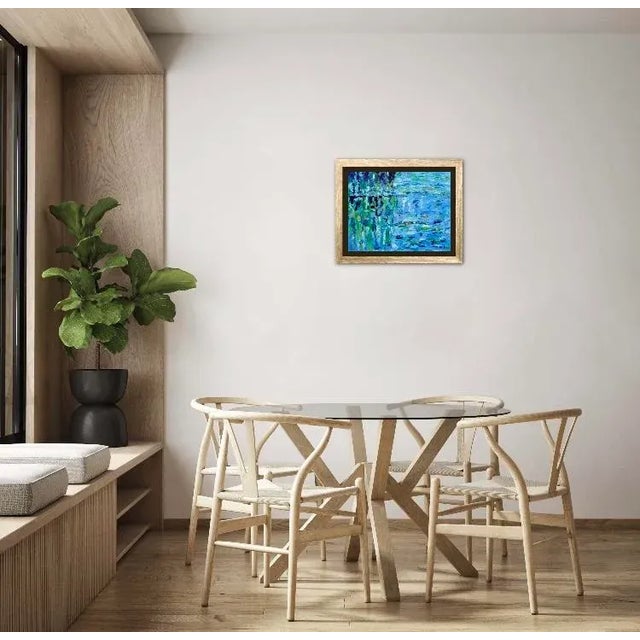 2020s Water Gardens Impressionist Oil Painting For Sale - Image 5 of 6