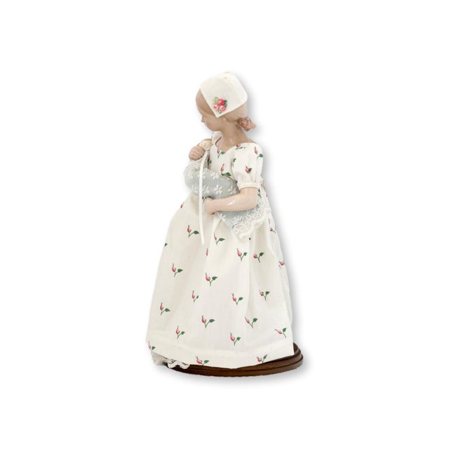 Bing & Grondahl 1983 Danish Bing & Grondahl Figure "Mary The Doll & Baby" For Sale - Image 4 of 5