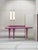 Purple Delphine Console Table with Traffic Purple Lacquer Finish by Ultramobili For Sale - Image 8 of 12