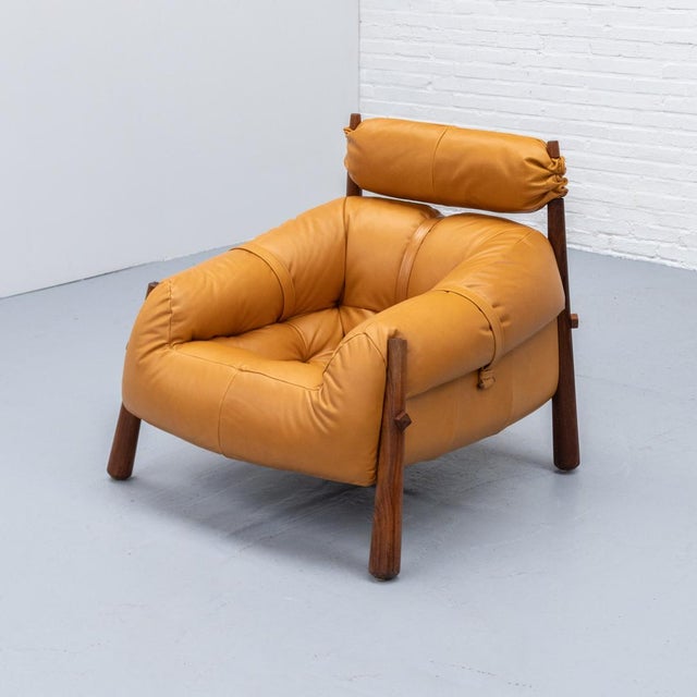 Rare mp-81 lounge chair by percival lafer for lafer mp, designed in the 1970s, an iconic example of brazilian mid-century...