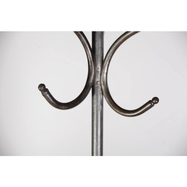 Industrial Floor Coat Rack, Former Czechoslovakia, 1920s For Sale - Image 4 of 7
