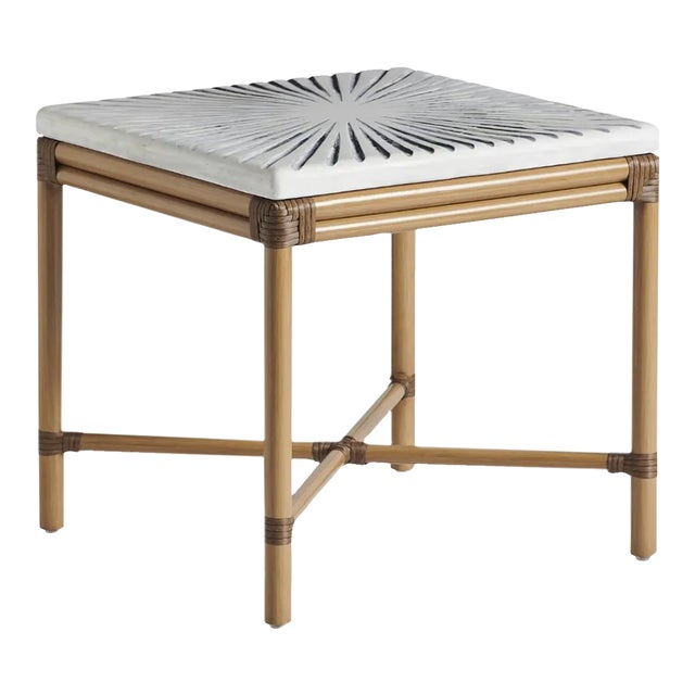 Tommy Bahama Outdoor Key Largo Square End Table For Sale
