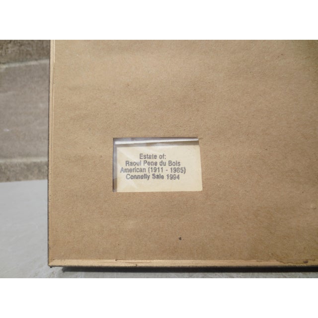 Raoul Pene Du Bois Painting "Renaissance Prince " Mid Century For Sale - Image 10 of 10