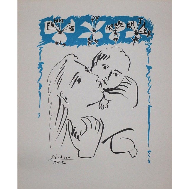 Pablo Picasso, Amour maternel, Lithograph For Sale
