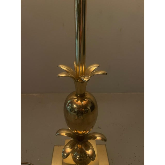 Hollywood Regency French Brass Floor Lamp in the style of Maison Charles. France, 1970s For Sale - Image 9 of 18