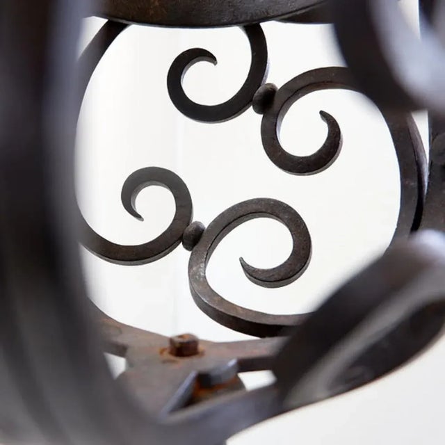 Art Nouveau Style Wrought Iron Tripod Candlestick For Sale - Image 15 of 16